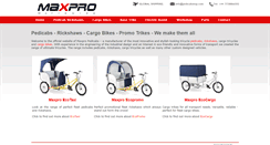 Desktop Screenshot of pedicabshop.com
